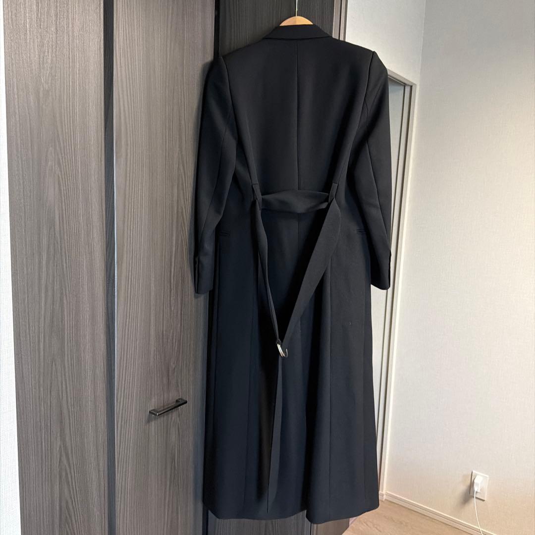 紫*亜様 Ami Paris ブラック ロングコート ベルト付き
