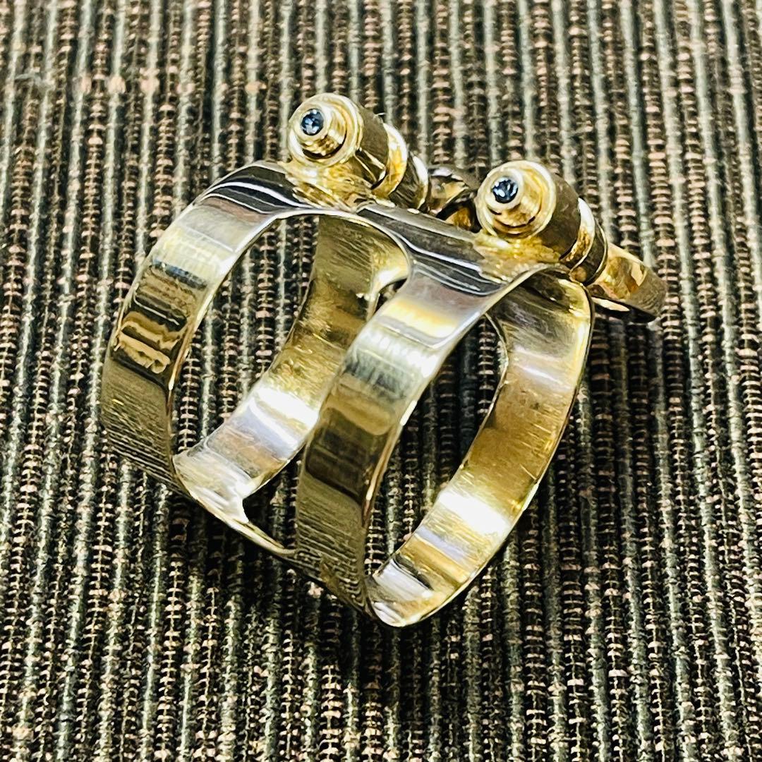 クラリネットリガチャー ブルズアイ ブルズEXスターリングシルバー 総銀製