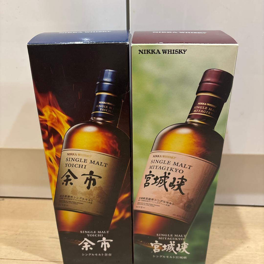 ◆NIKKA◆ニッカウヰスキー◆シングルモルト◆《余市》◆《宮城峡》◆各1本づつ