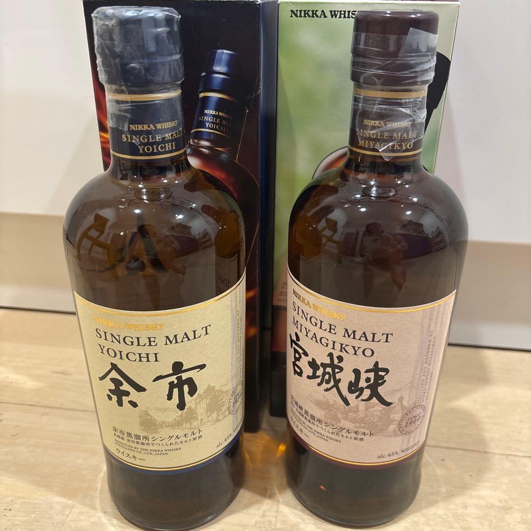 ◆NIKKA◆ニッカウヰスキー◆シングルモルト◆《余市》◆《宮城峡》◆各1本づつ