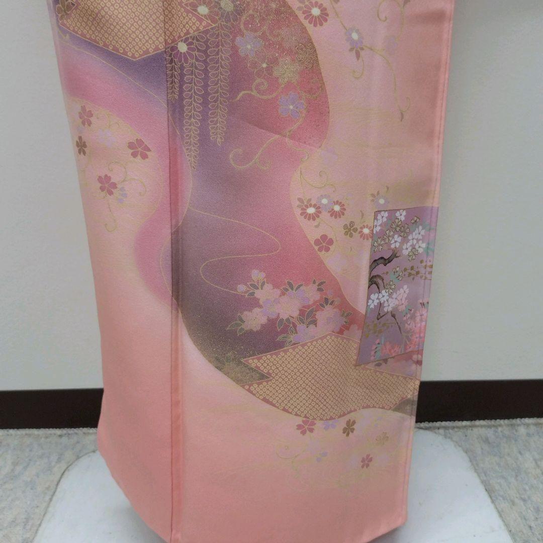 981　半額セール　正絹　大丸誂え　ピンク系　吉祥文様　訪問着4点フルセット