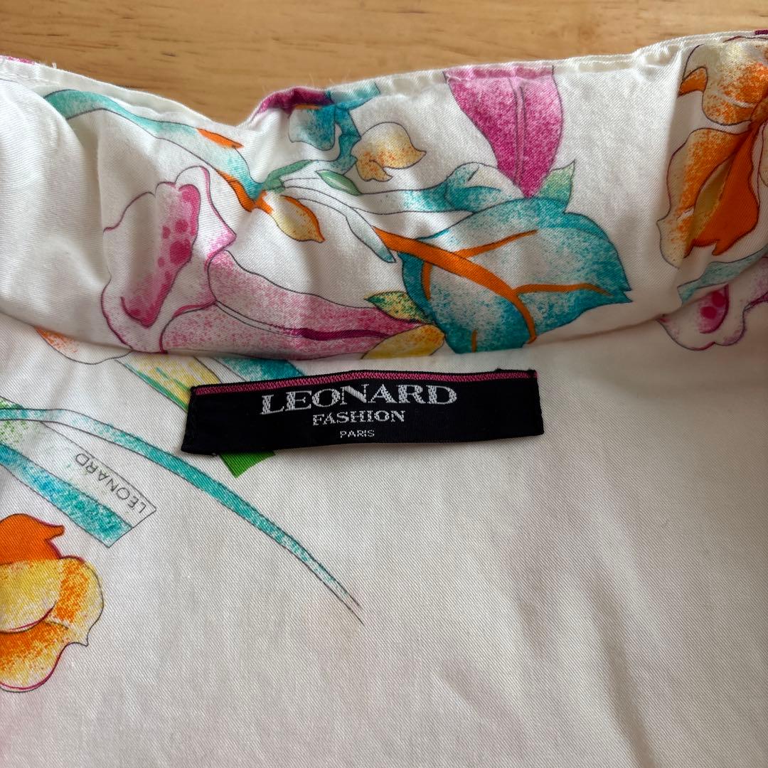 LEONARD 花柄 ダウンベストLL