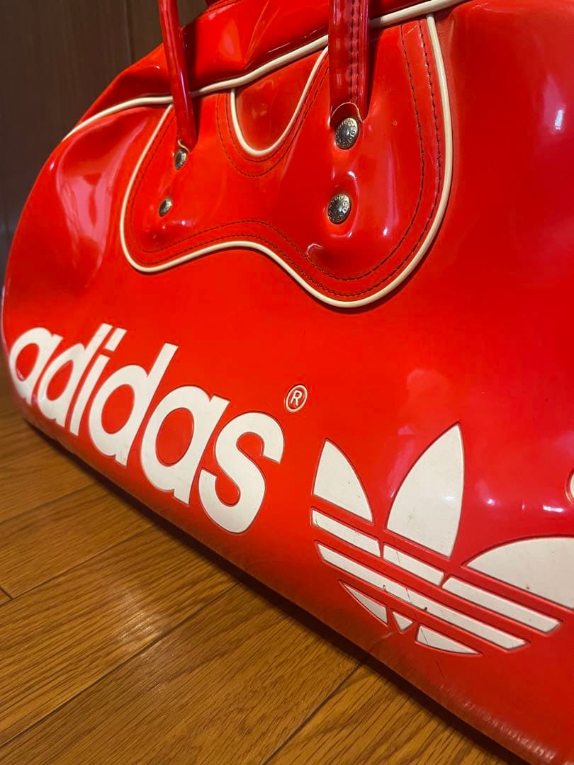 ガラス希少 80s adidasボストンバッグ　アディダス　トレフォイル