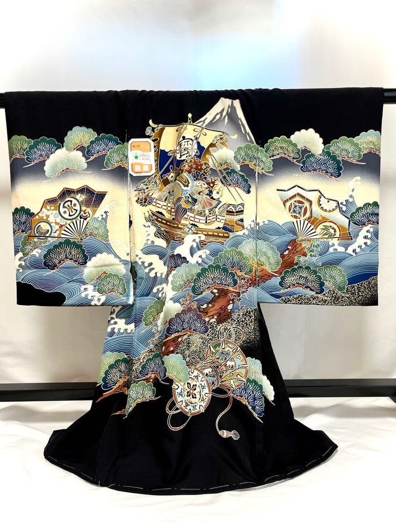 【美おり】MB52001 未使用 男の子 宮参着2点セット 熨斗目 お宮参り