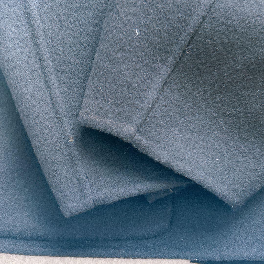 【新品タグ付き】スピックアンドスパン ビーバーストール付きセットコート 黒