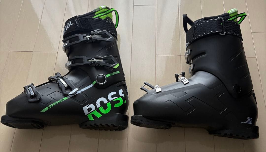 【あき様】ROSSIGNOL スキー ブーツ ブラック/グリーン