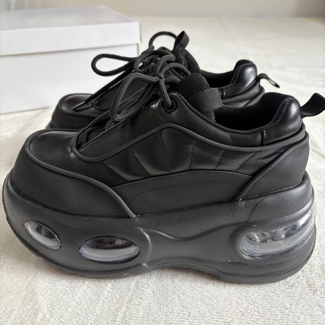 美品 スライ エアープラットフォームスニーカー 黒 M 厚底シューズ 完売品