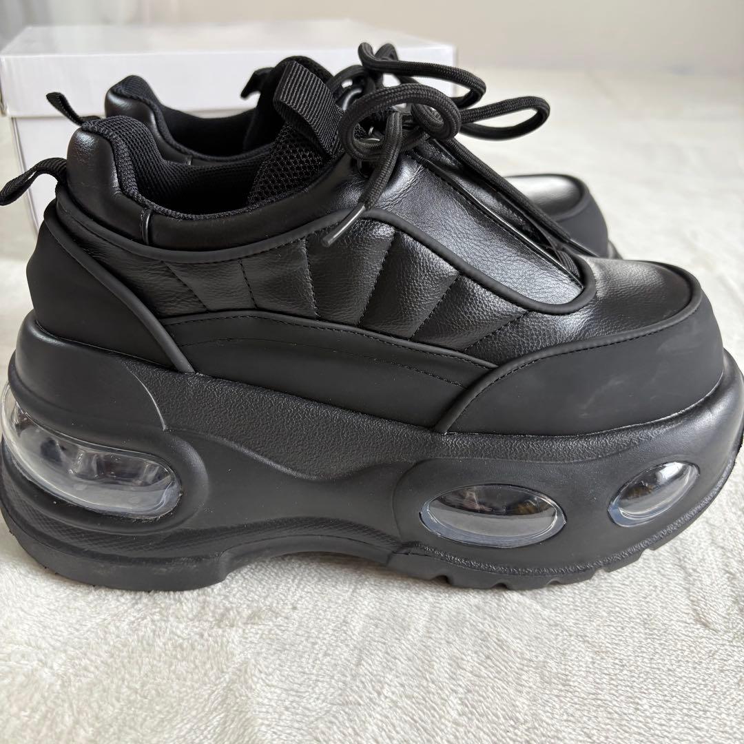 美品 スライ エアープラットフォームスニーカー 黒 M 厚底シューズ 完売品
