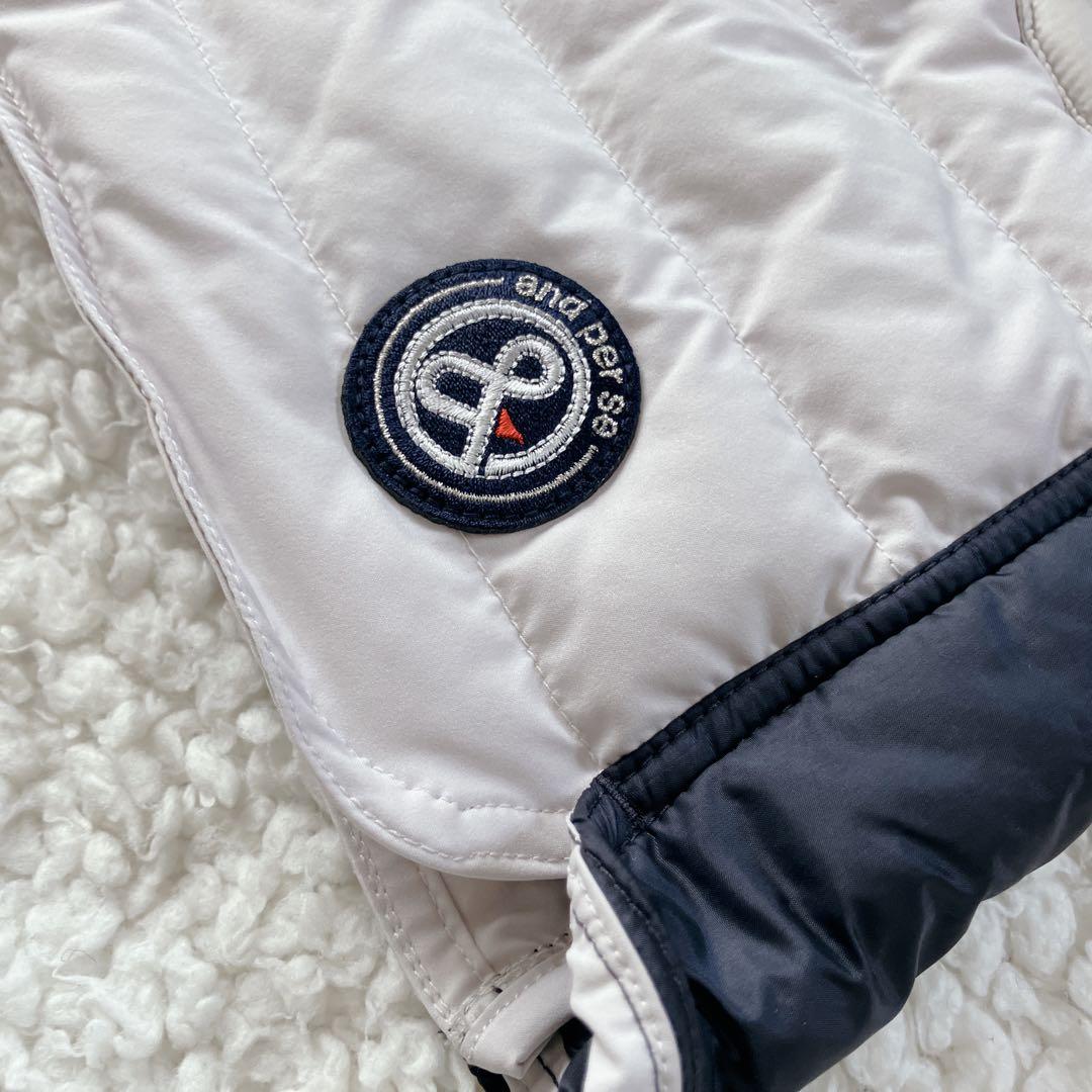 タグ付新品【2023年モデル】and per se ビッグロゴ中綿スカート LL