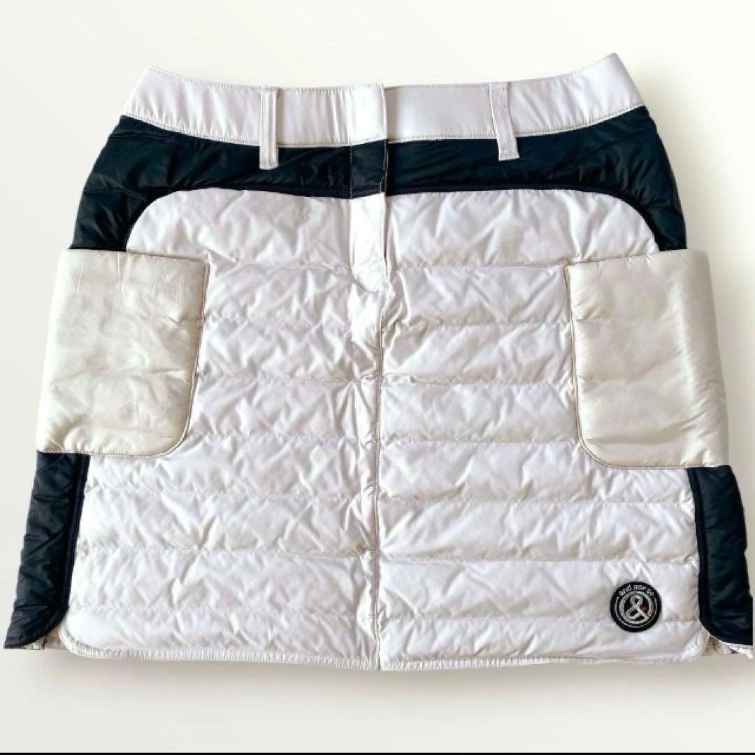 タグ付新品【2023年モデル】and per se ビッグロゴ中綿スカート LL