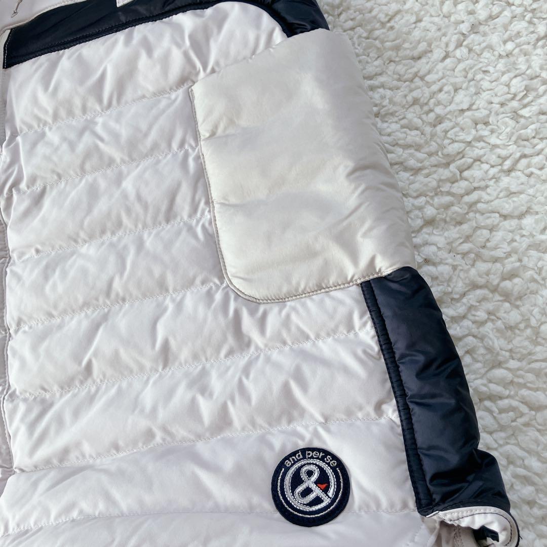 タグ付新品【2023年モデル】and per se ビッグロゴ中綿スカート LL