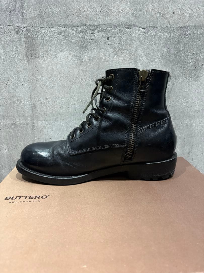 ブッテロ　BUTTERO ワークブーツ　ブラック黒　41