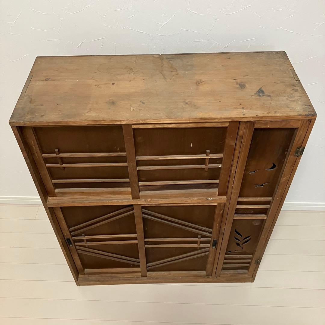 木製　水屋　茶箪笥　大正　昭和　レトロ