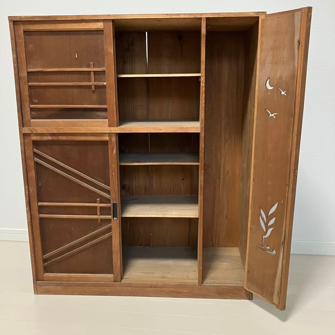 木製　水屋　茶箪笥　大正　昭和　レトロ