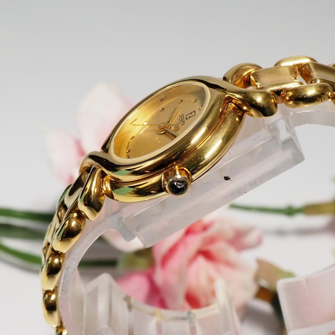 美品 フェンディ FENDI 700L ゴールド文字盤 腕時計 H482