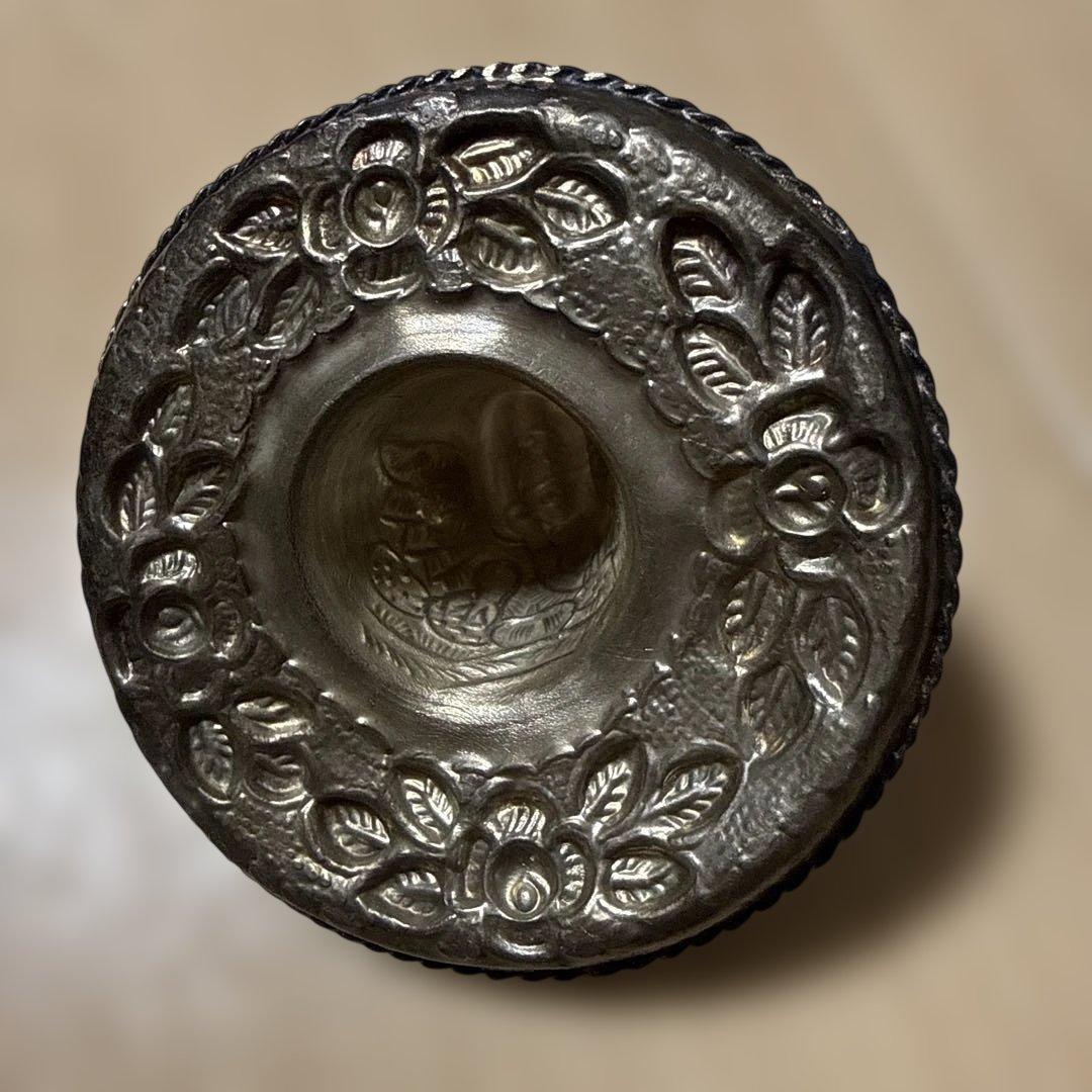 シルバー925 メキシコ　花模様 帽子