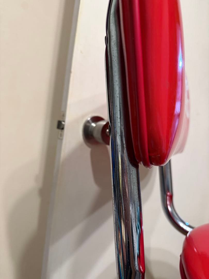 Coca-Cola バースタイル ハイチェア回転式 赤