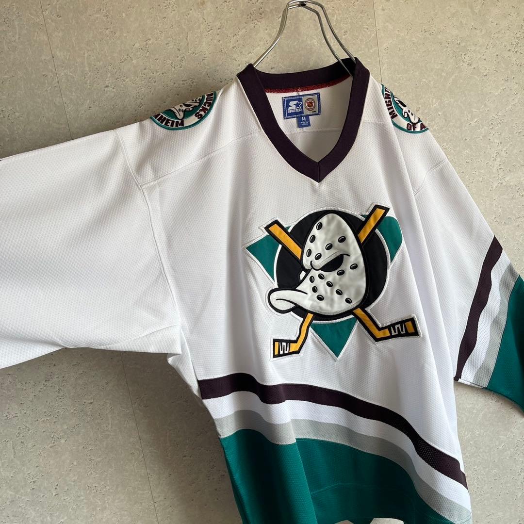 90s スターター NHL アナハイム ダックス ホッケーシャツ レプリカ