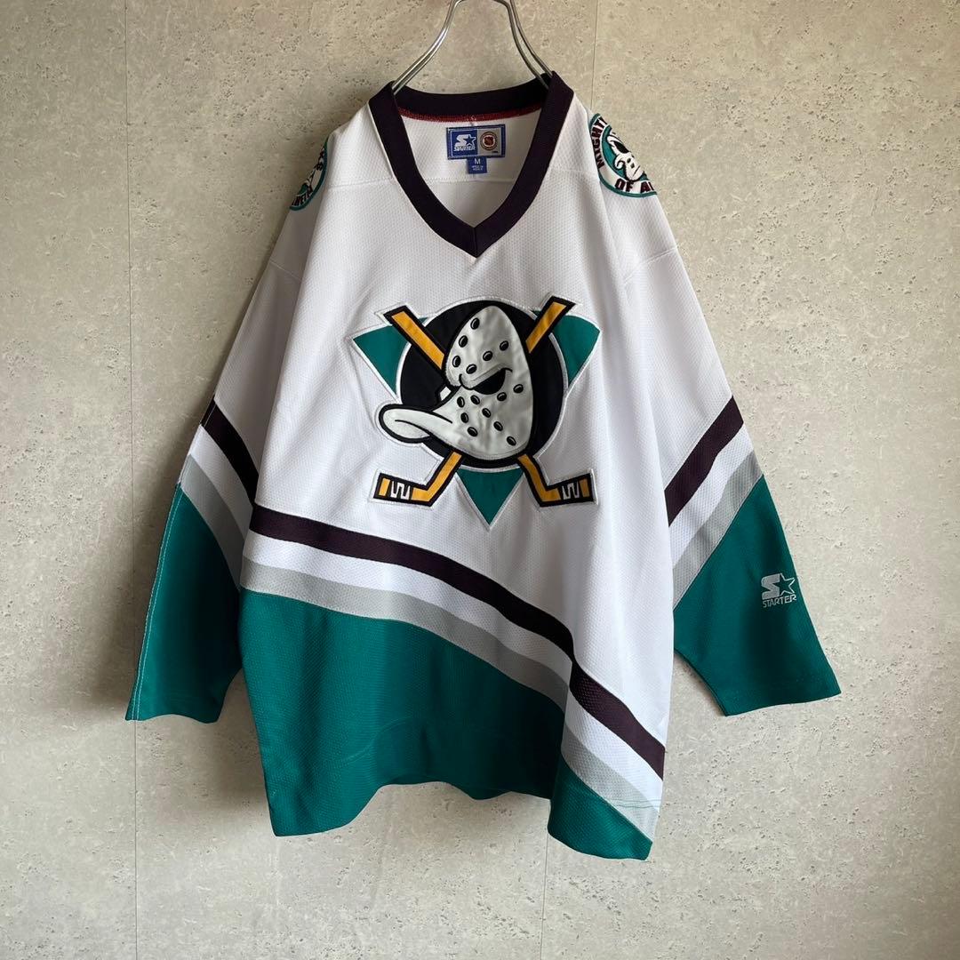 90s スターター NHL アナハイム ダックス ホッケーシャツ レプリカ