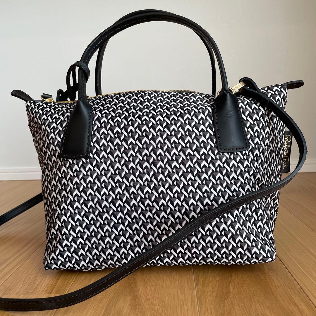 ROBERTA PIERI ロベルタピエリタタミ 2wayトートバッグ ブラック