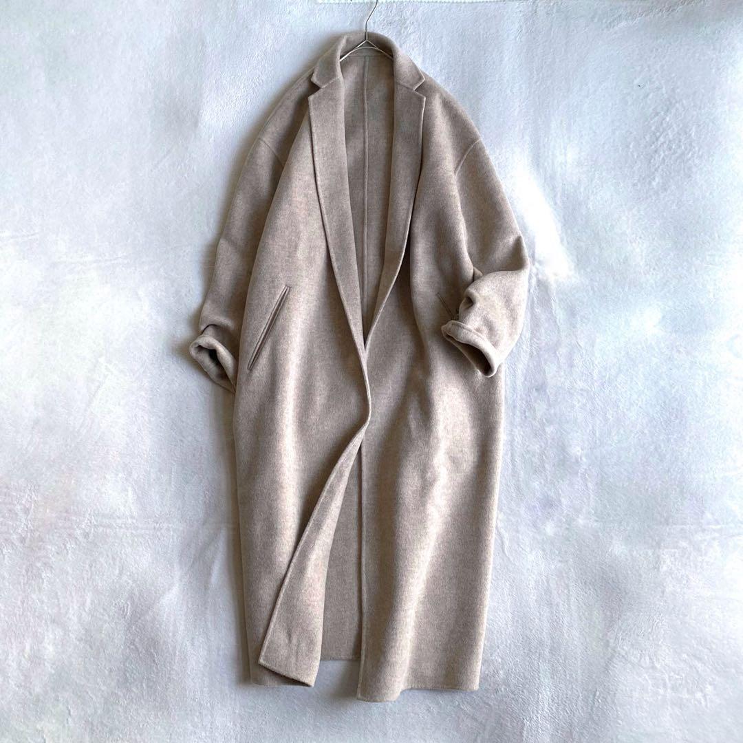 【ほぼ未使用✨】Plage ハミルトンテーラードコート　ダブルフェイス　抜け感