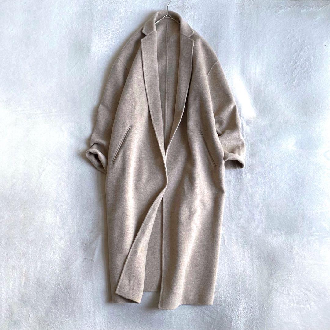 【ほぼ未使用✨】Plage ハミルトンテーラードコート　ダブルフェイス　抜け感