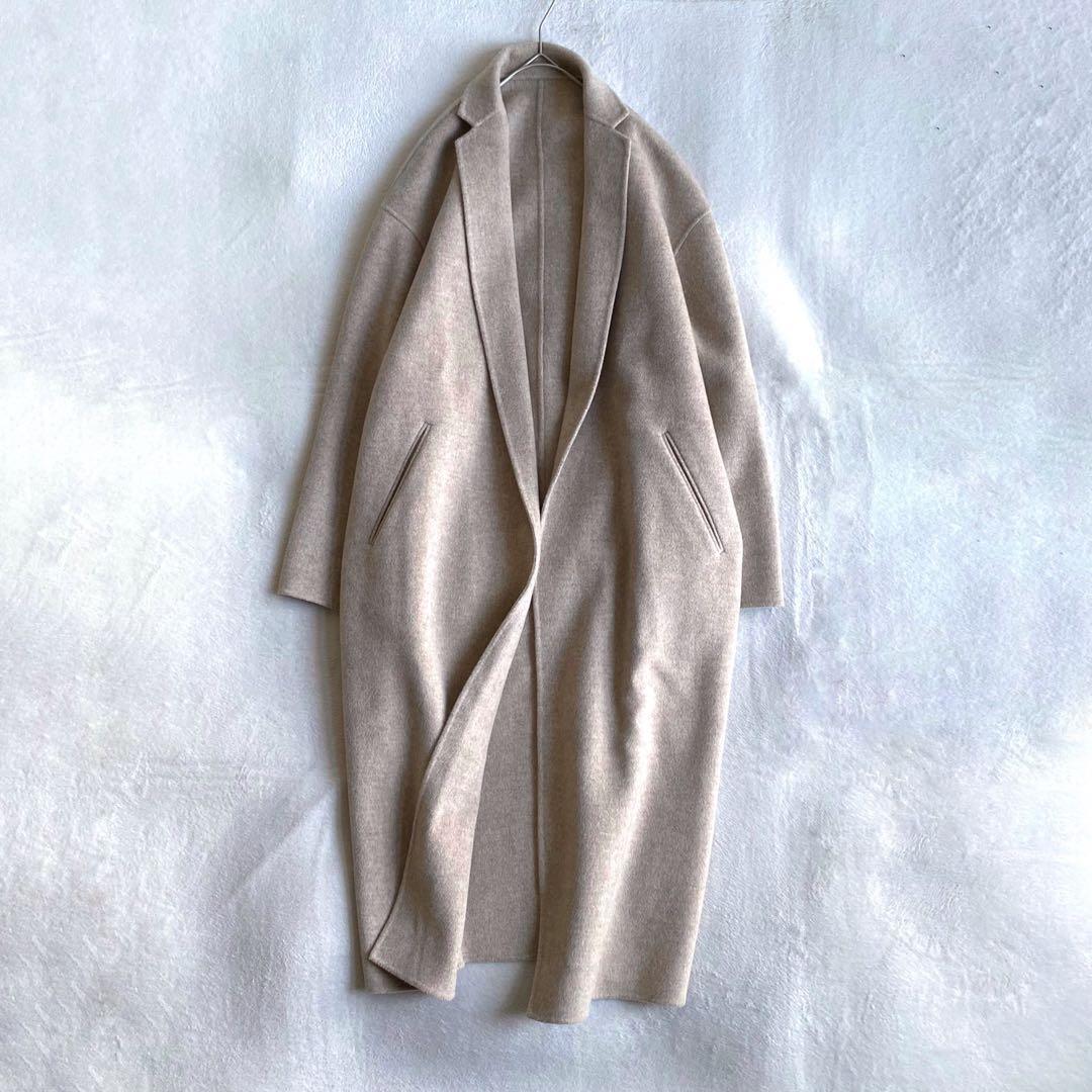 【ほぼ未使用✨】Plage ハミルトンテーラードコート　ダブルフェイス　抜け感
