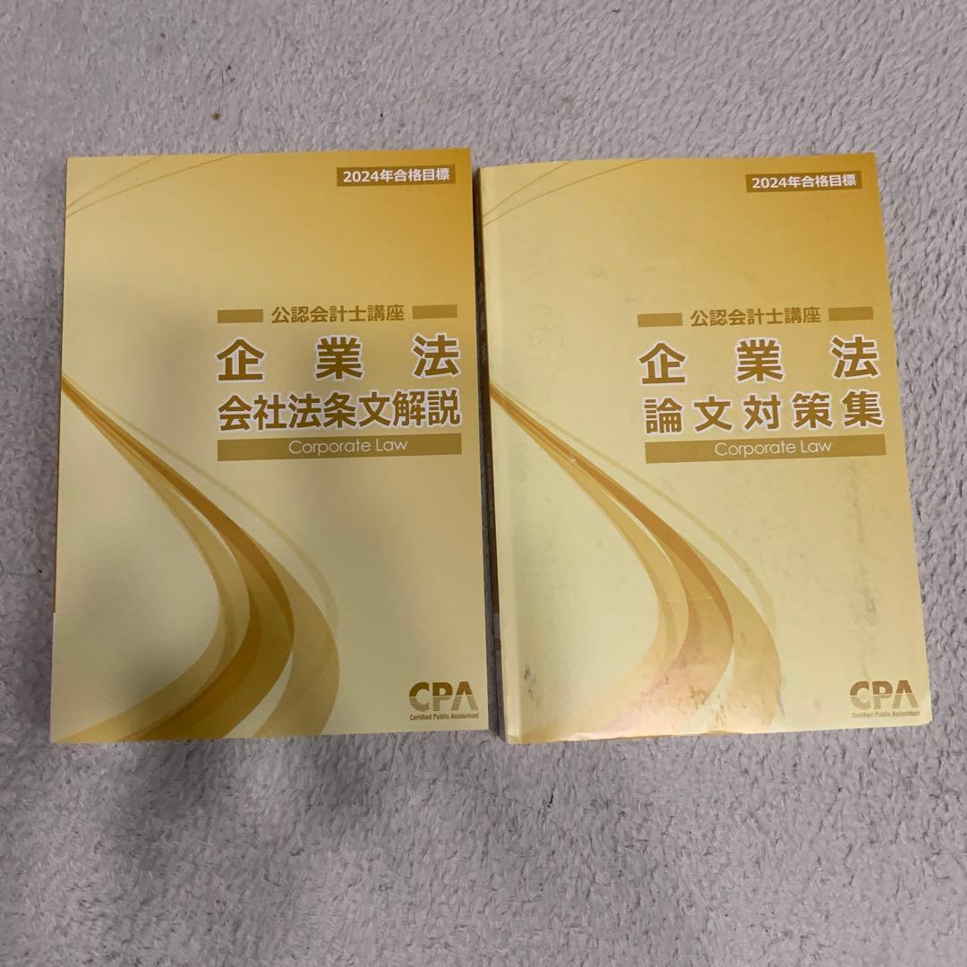 2024年版 論文対策テキスト バラ売り対応 公認会計士試験