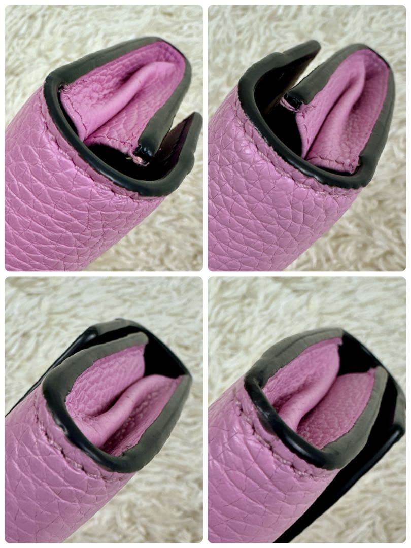 未使用級✨2way フェラガモ　ガンチーニ　ゴールド金具　かぶせ　長財布　レザー