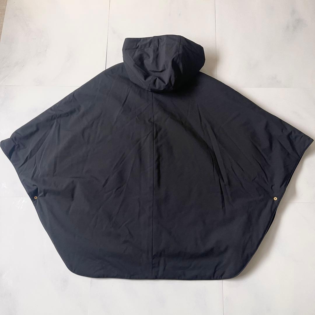 美品 ルルウィルビー アルアバイル 中綿ケープコート ポンチョ 定価82500円