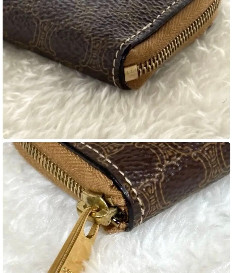 【美品】CELINE セリーヌ　マカダム　トリオンフ　ケース　小銭入れ