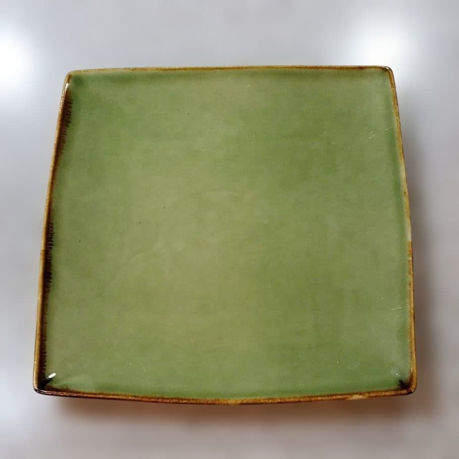 wakei Jenggala グリーン　角皿 ３枚セット