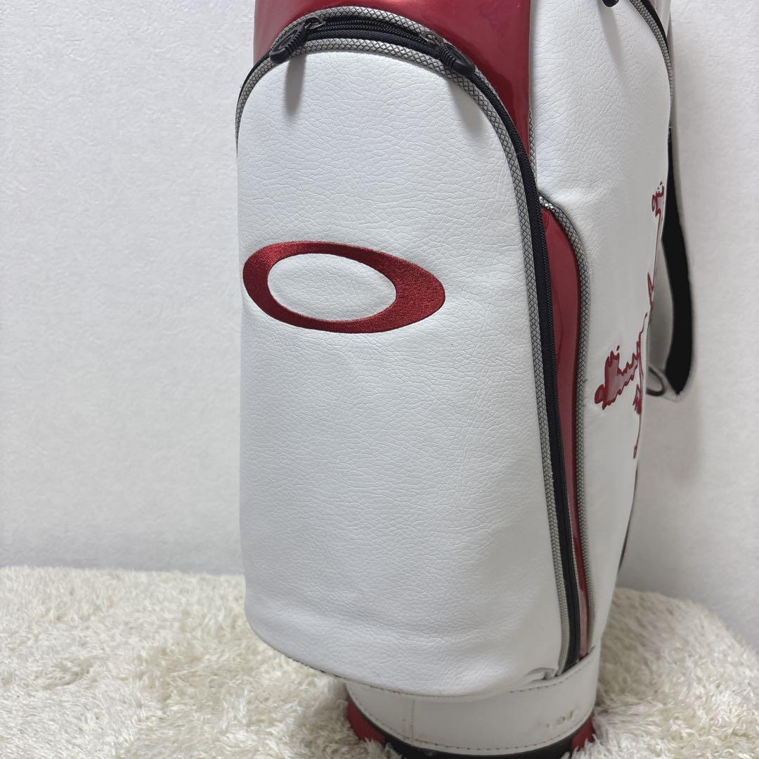 【美品】 オークリー キャディバッグ カート式 8分割 レザー・エナメル仕様