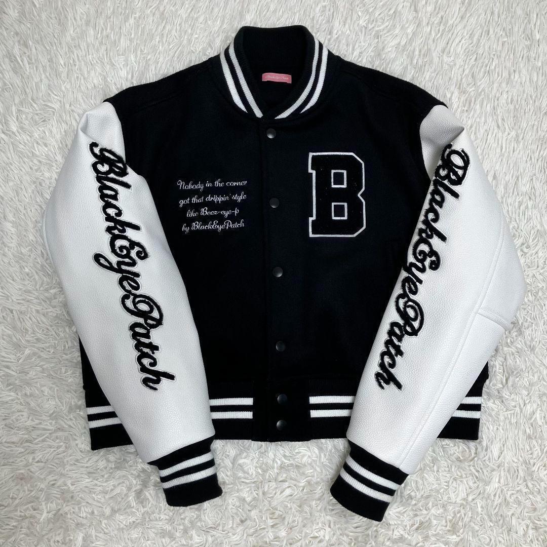 ✨極美品✨BlackEyePatch ボンバージャケット 取扱い注意 黒・白