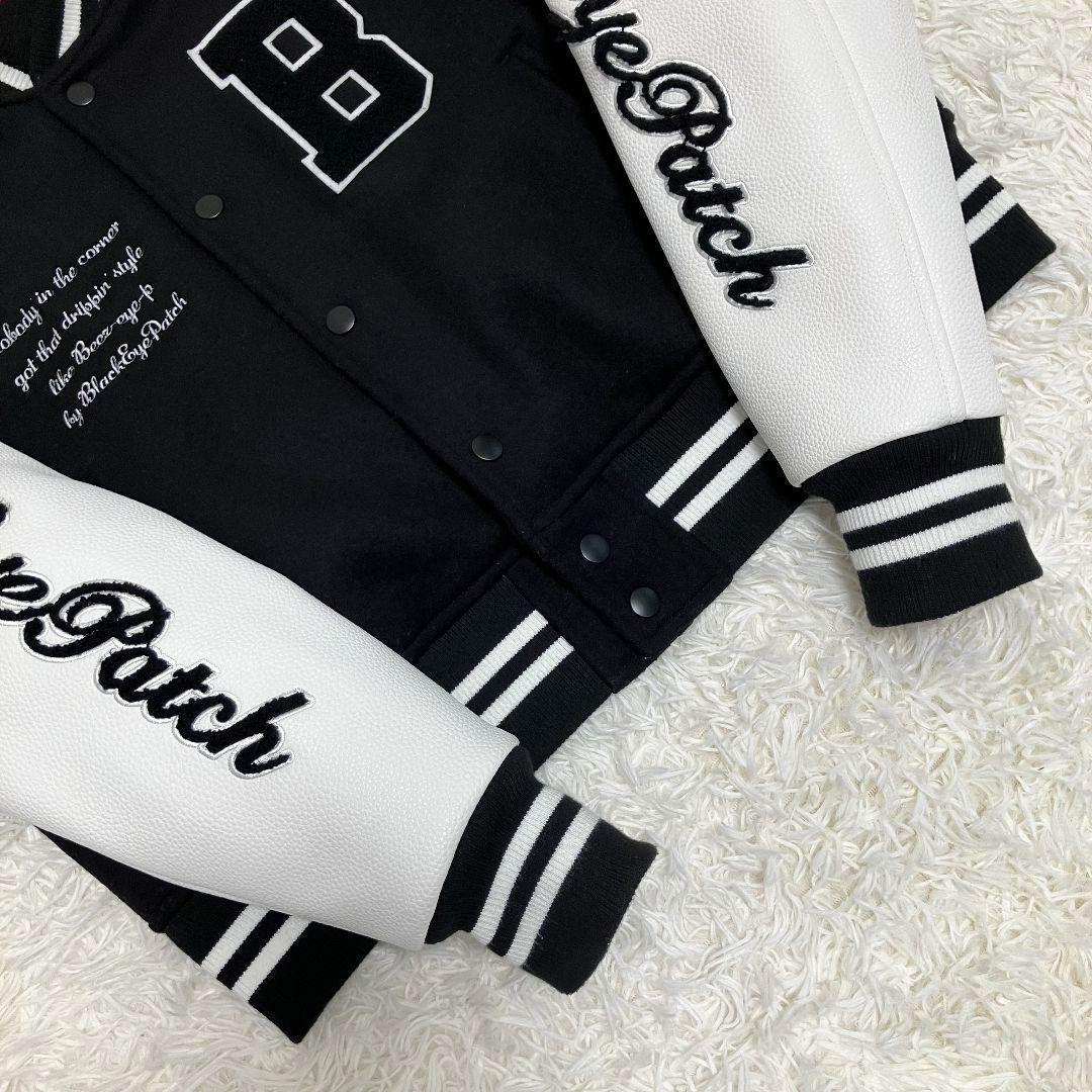 ✨極美品✨BlackEyePatch ボンバージャケット 取扱い注意 黒・白