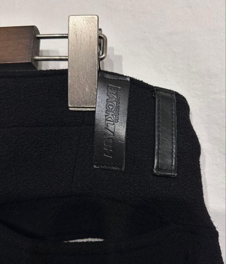 BACKLASHウールストレッチスラックスパンツ/バックラッシュレザーサルエル