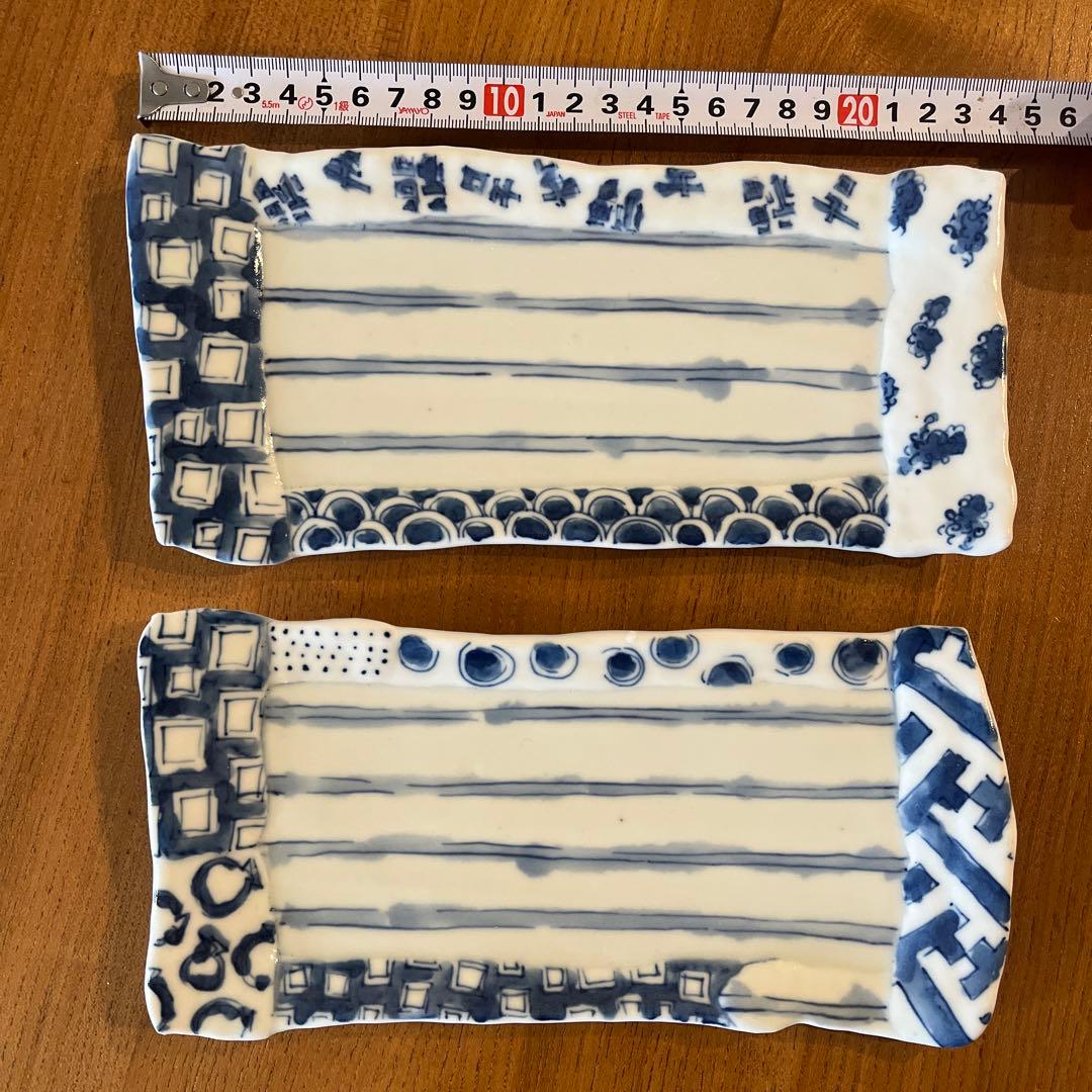 砥部焼スギウラ工房　長方皿　2枚セット