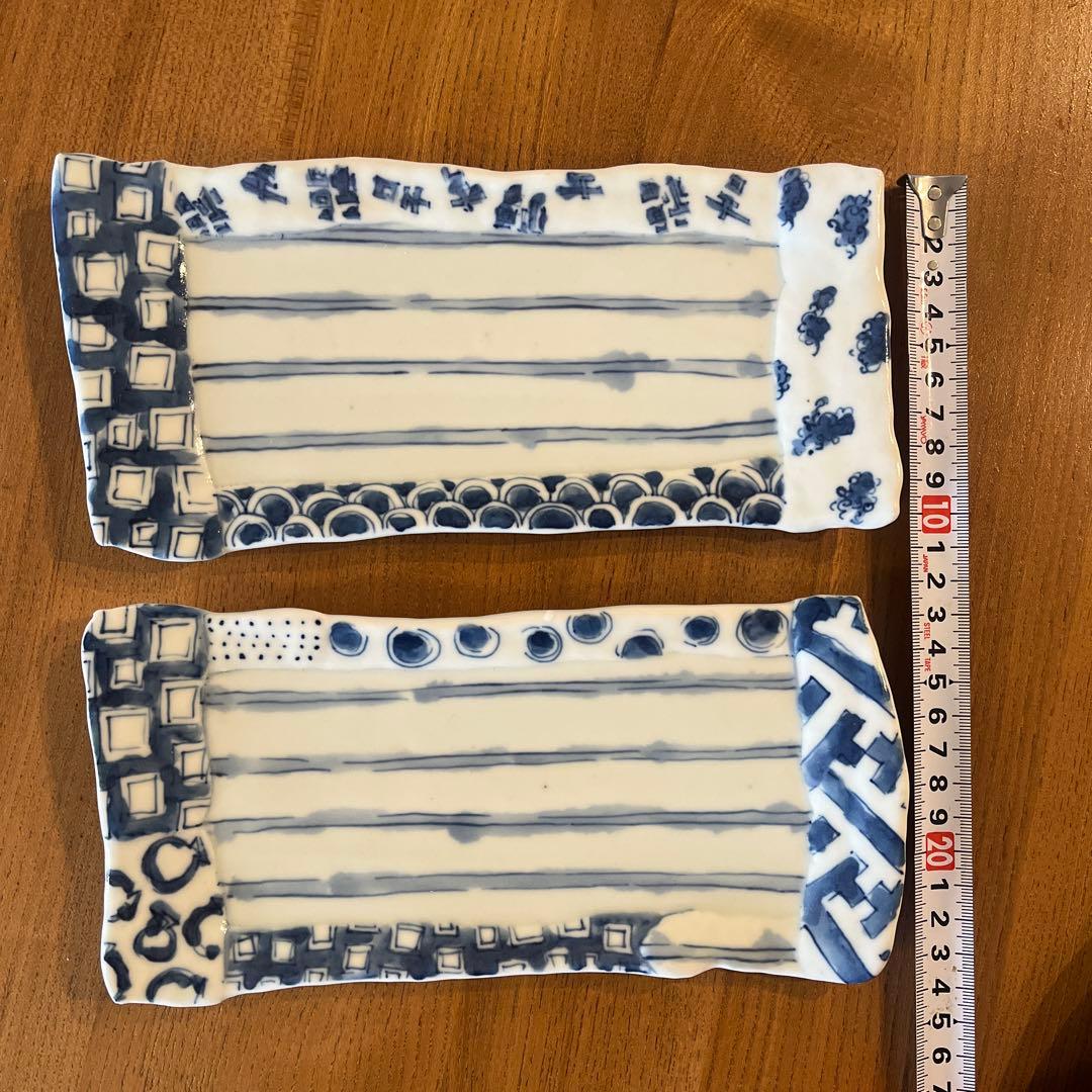 砥部焼スギウラ工房　長方皿　2枚セット