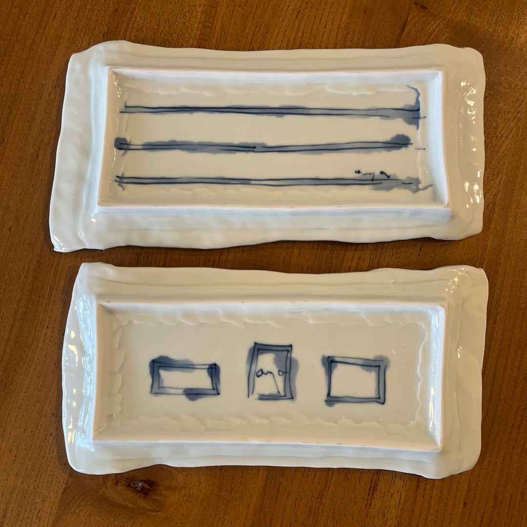 砥部焼スギウラ工房　長方皿　2枚セット