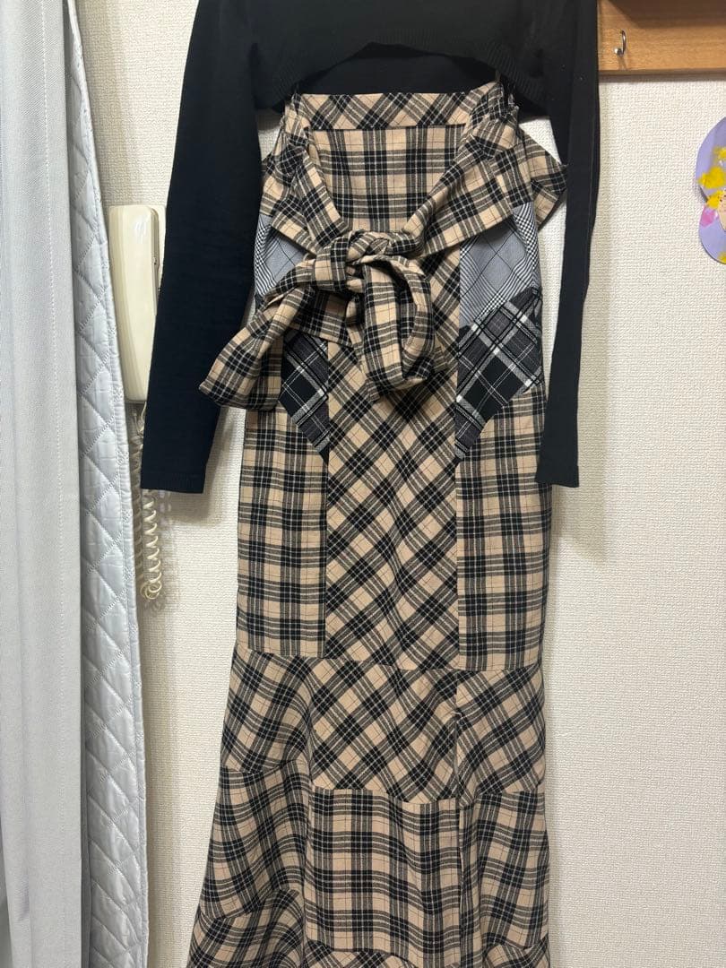 ワンピース andmary Juni check dress