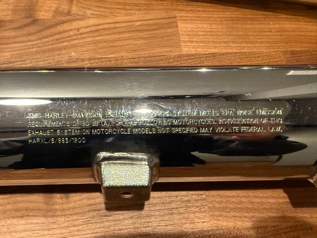 ハーレー スポーツスター バロニーカット 北米 純正 マフラー スリップオン