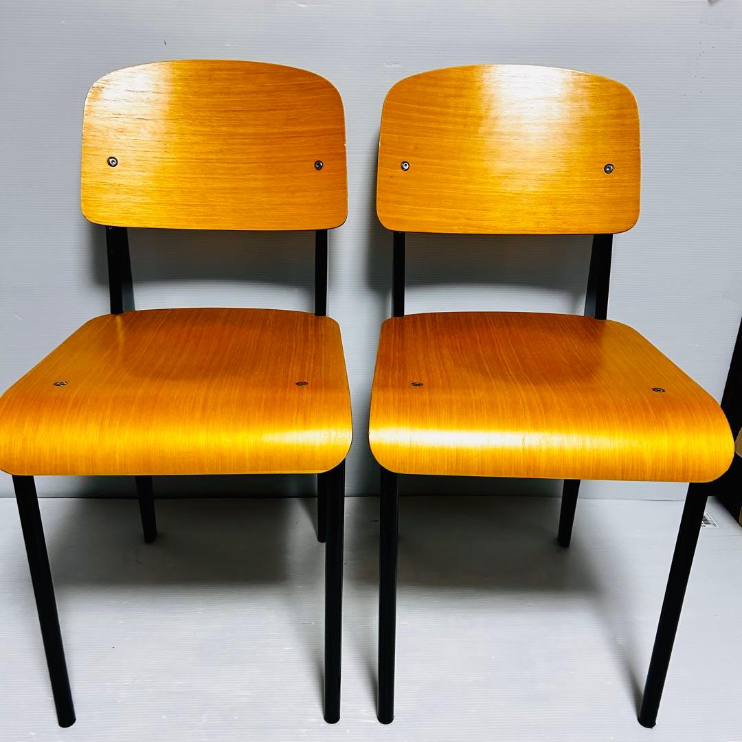 Vitra ジャン プルーヴェ スタンダードチェア リプロダクト品　二脚
