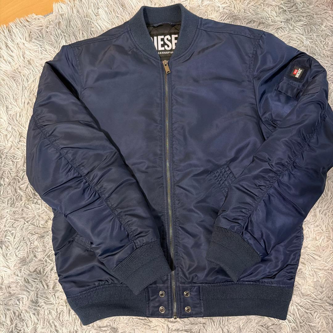 DIESEL MA-1 フライトジャケット メンズS ネイビー