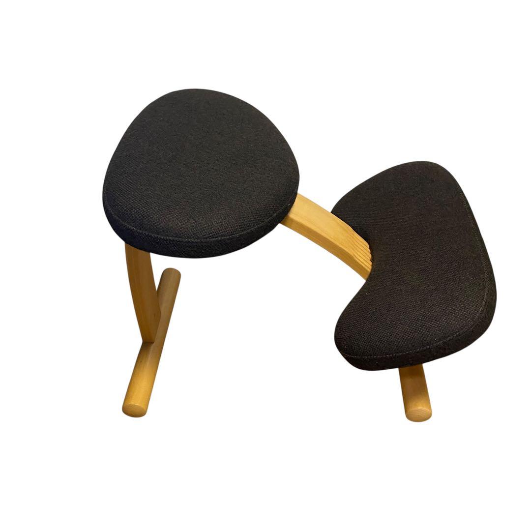 美品★バランスイージー 通常フレーム バランスチェア リボ社 腰痛対策 椅子