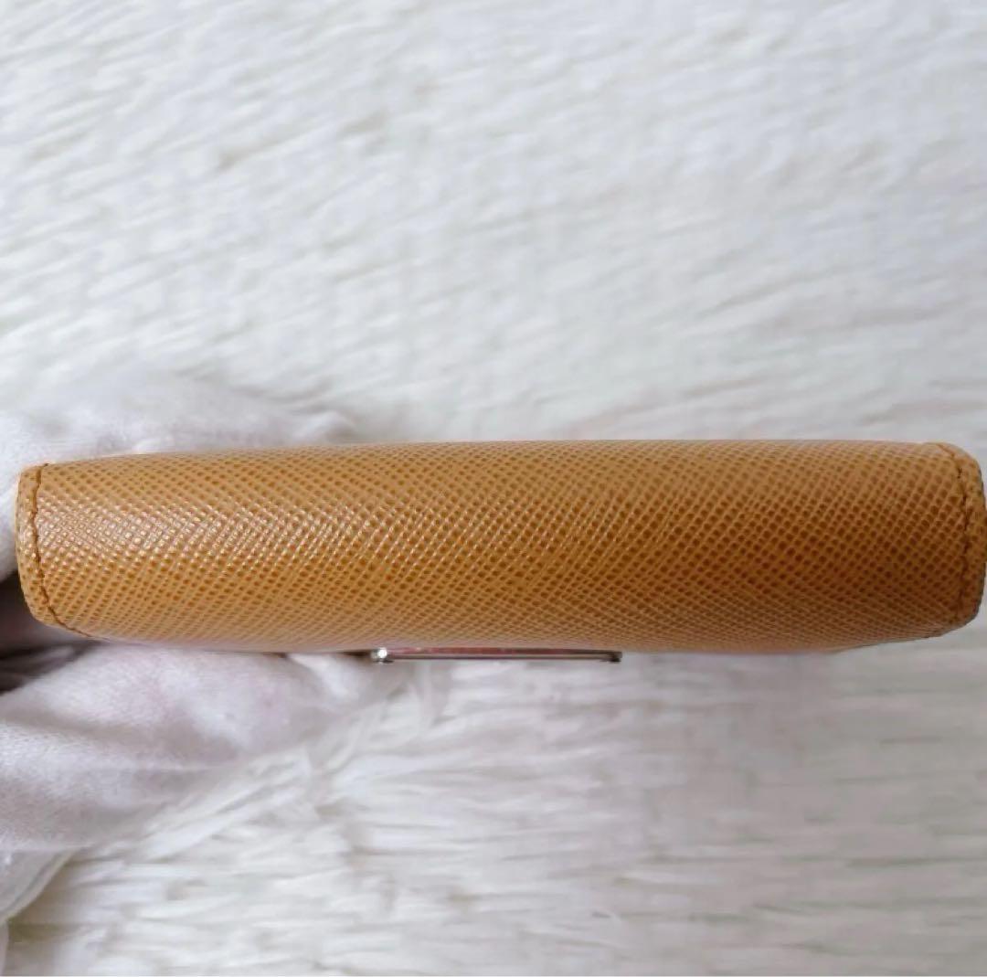 PRADA 6連 キーケース サフィアーノレザー トライアングル オレンジ