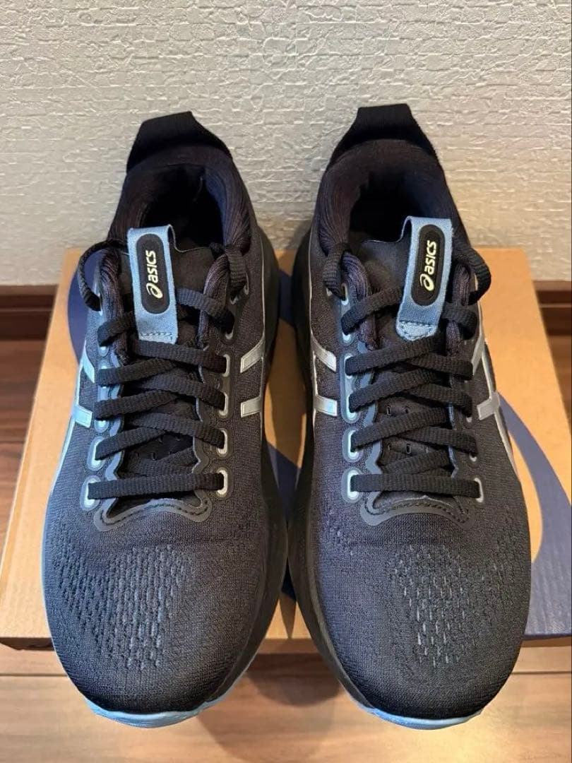 美品 アシックス ゲルカヤノ 32 黒 特別カラー 24㎝