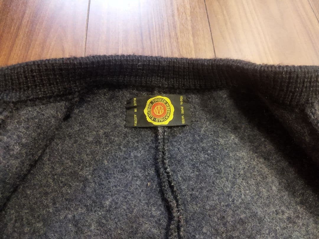 希少♪オーストリア製 ヴィンテージ ケープコート シルバーボタン 70年