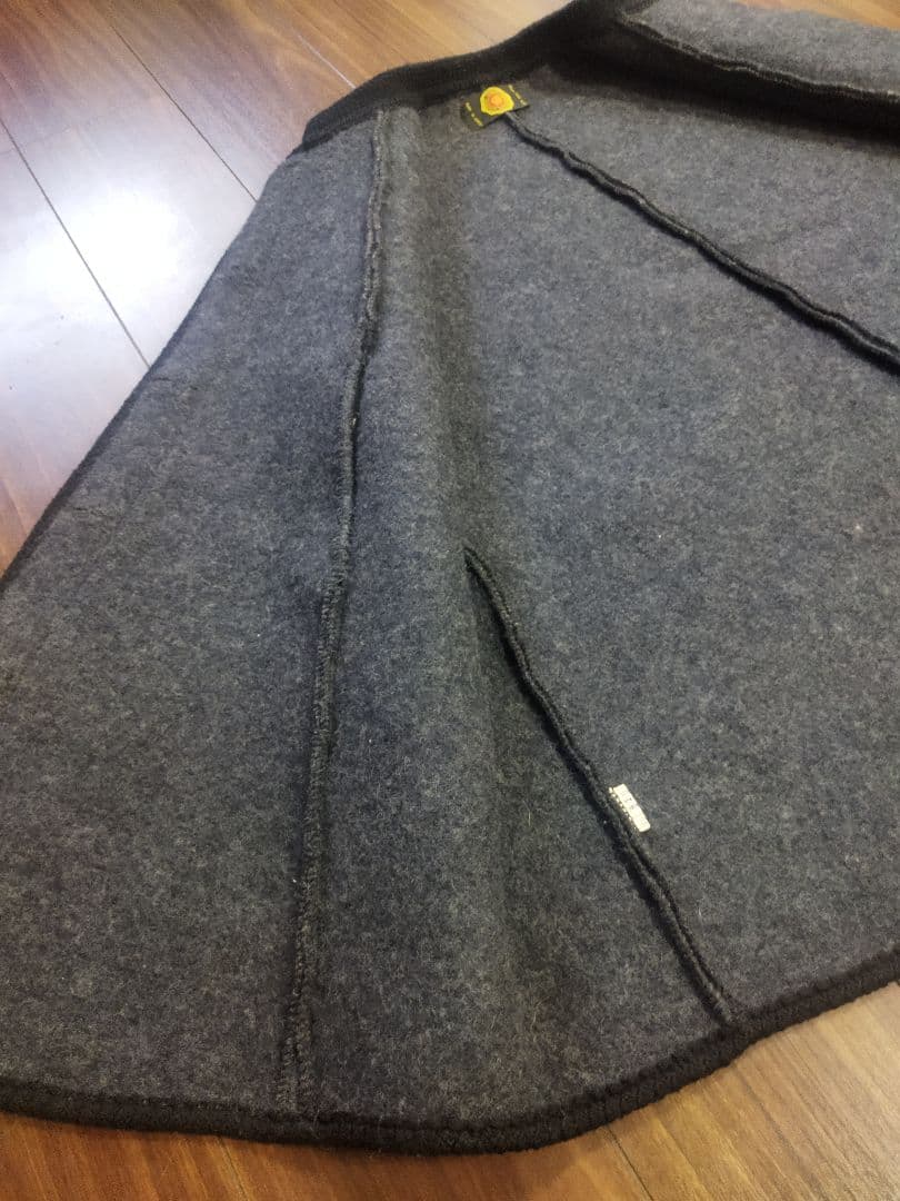 希少♪オーストリア製 ヴィンテージ ケープコート シルバーボタン 70年