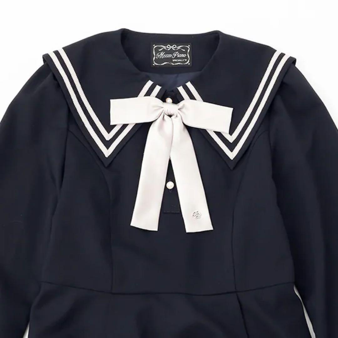 メゾピアノジュニア(mezzo piano junior)セーラーワンピース