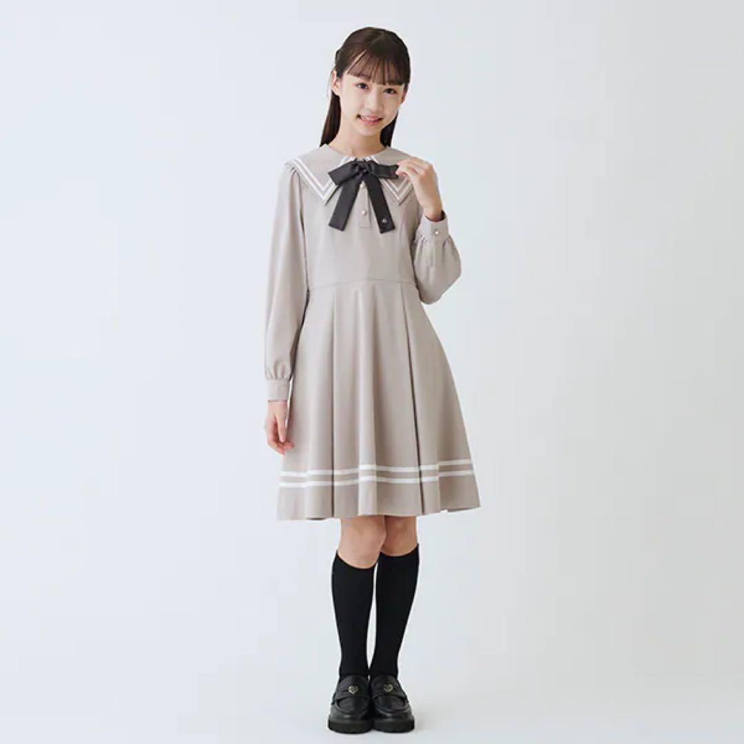 メゾピアノジュニア(mezzo piano junior)セーラーワンピース